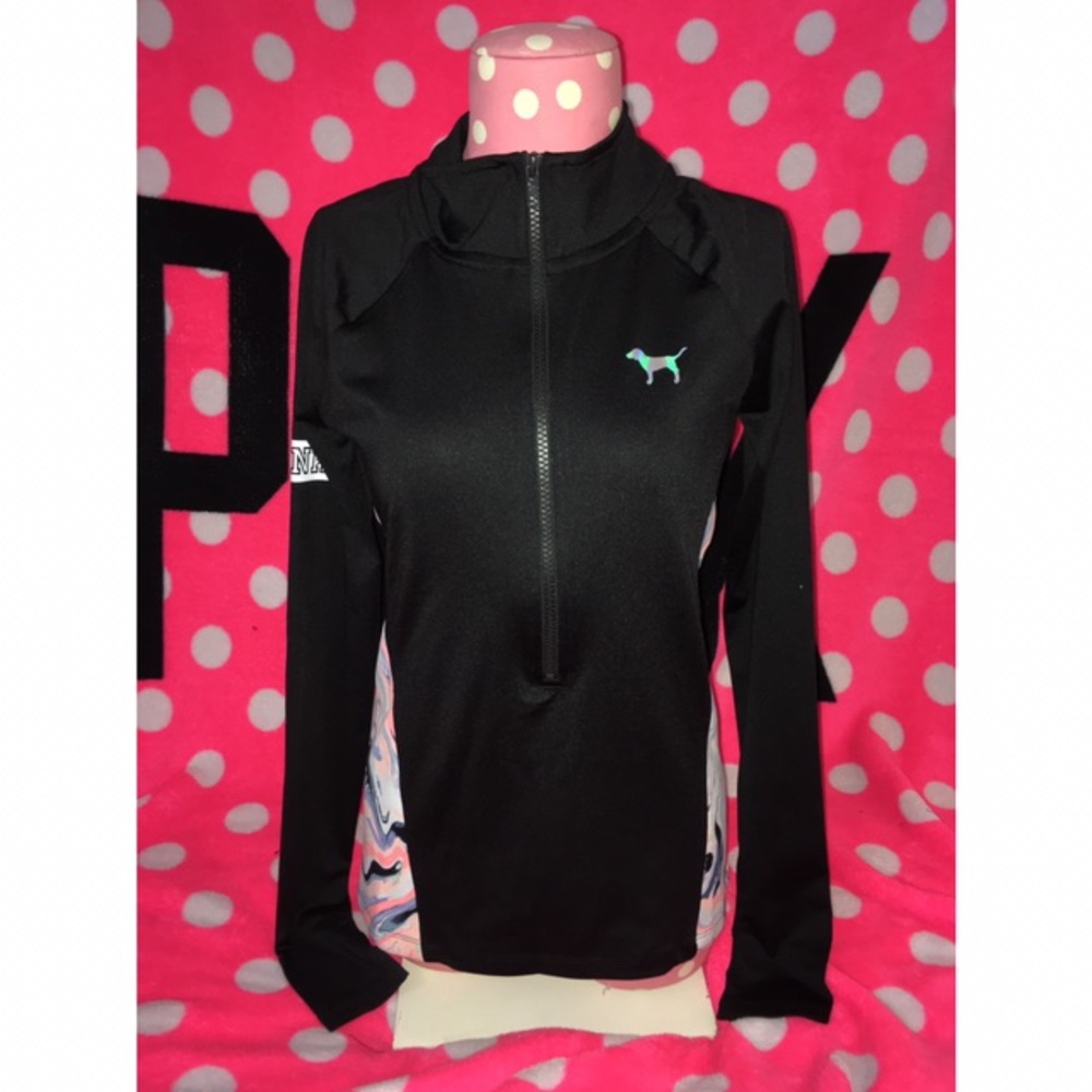Victoria’s Secret PINK black half zip